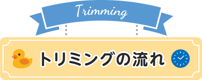 トリミングの流れ